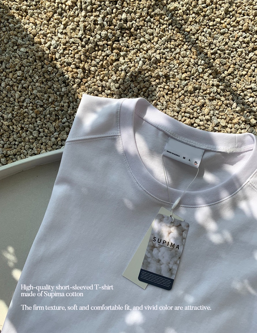 [LOOKANE] USA Supima 棉 宽松版型 接缝 短袖T恤